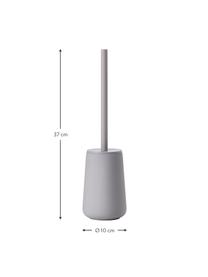 Scopino con contenitore in porcellana Nova One, Contenitore: porcellana, Grigio chiaro, Ø 10 x Alt. 37 cm