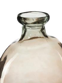 Flaschenvase Dina, Recyceltes Glas, GRS-zertifiziert, Hellbraun, Ø 34 x H 73 cm
