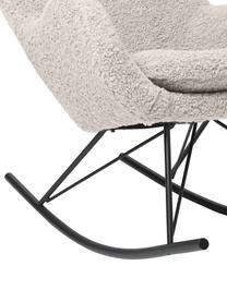 Hojdacia stolička s kovovými nohami Wing, Sivá, čierna, Š 77 x V 109 cm