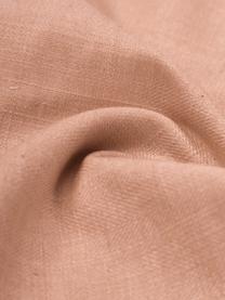 Kissenhülle Camille in Apricot mit Rüschen, 60% Polyester, 25% Baumwolle, 15% Leinen, Aprikose, B 45 x L 45 cm
