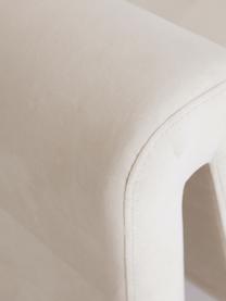Sillón de terciopelo Mika, Tapizado: 100 % poliéster, Estructura: madera de pino con certif, Terciopelo beige, An 105 x F 88 cm