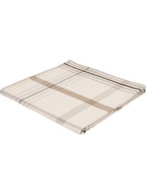 Károvaný flanelový pléd Stirling, 100 % bavlna, Krémově bílá, béžová, Š 140 cm, D 190 cm