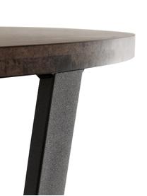 Okrúhly stôl s mramorovým vzhľadom Amble, Ø 110 cm, Hnedá so vzhľadom mramoru, Ø 110 x V 75 cm