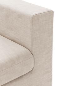 Modulo centrale Russell, Rivestimento: 100% cotone Con 50.000 ci, Struttura: legno di pino massiccio c, Piedini: materiale sintetico, Tessuto taupe, Larg. 103 x Alt. 77 cm