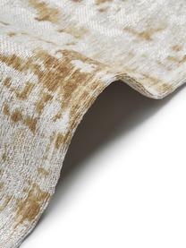 Alfombra de algodón de tejido plano Louisa, Parte superior: 85% algodón, 15% poliéste, Reverso: látex, Plateado, marrón dorado, An 200 x L 300 cm (Tamaño L)