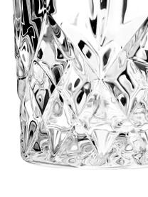 Longdrinkglazen George met kristalreliëf, 4 stuks, Glas, Transparant, Ø 8 x H 15 cm