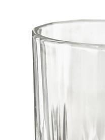 Sklenice na long drink s reliéfním vzorem George , 4 ks, Sklo, Transparentní, Ø 8 cm, V 15 cm, 380 ml