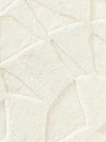 Ručně všívaný kulatý vlněný koberec Rory, Krémově bílá, Ø 120 cm (velikost S)