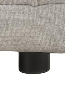 Modulaire hoekbank Ari in grijs, Bekleding: 100% polyester, Frame: massief hout, multiplex, Poten: kunststof, Geweven stof grijs, B 228 x D 136 cm