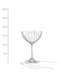Kristall-Champagnerschalen Luisa, 6 Stück, Kristall-Glas, Transparent, Ø 12 x H 18 cm, 340 ml
