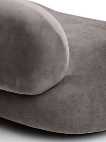 Canapé haricot 3 places gris Alba, Tissu gris, larg. 235 x prof. 114 cm, dossier à droite
