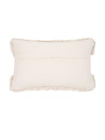 Funda de cojín Taima, 100% algodón, Blanco crema, negro, An 30 x L 50