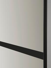 Schwebetürenschrank Montreal, 2-türig, Korpus: Holzwerkstoff, lackiert, Leisten: Metall, beschichtet, Spiegelglas, B 200 x H 217 cm