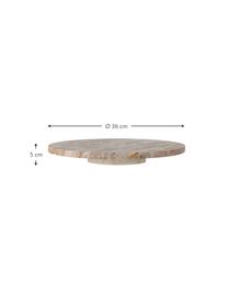 Otočný servírovací tanier z mramoru Nuni, Mramor, Béžová, mramorovaná, Ø 36 x V 5 cm