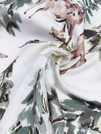 Design kussenhoes Forest van Candice Gray, 100% katoen, GOTS gecertificeerd, Meerkleurig, wit, B 45 x L 45 cm