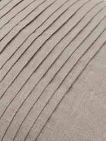 Funda de cojín de lino texturizada Dalia, 51% lino, 49% algodón, Beige, An 30 x L 50 cm