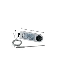 Termometro digitale per carne con due sensori Brad, Acciaio inossidabile 18/10, Argento, nero, Larg. 18 x Alt. 5 cm
