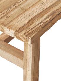 Stolik kawowy z drewna tekowego Lawas, Naturalne drewno tekowe, Drewno tekowe, S 120 x W 45 cm