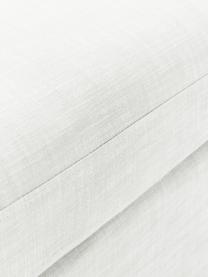 Pouf canapé Russell, Tissu blanc crème, larg. 103 x haut. 43 cm