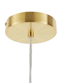 Kleine Pendelleuchte Lorna aus Glas, Lampenschirm: Glas, Grün, Goldfarben, Ø 25 cm