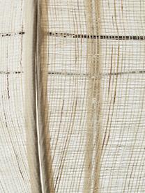 Boho hanglamp Tanah, Lampenkap: textiel, Baldakijn: metaal, Zwart, beige, Ø 47 x H 47 cm