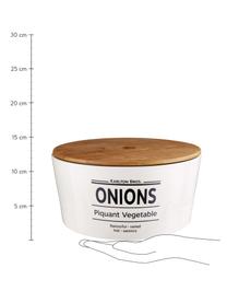 Bote Karlton Bros. Onions, Porcelana, Blanco, negro, marrón, Ø 22 x Al 11 cm, 2,4 L