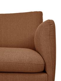 Poltrona con gambe in metallo Moby, Rivestimento: poliestere Il rivestiment, Struttura: legno di pino massiccio, , Gambe: metallo verniciato a polv, Tessuto color torrone, Larg. 90 x Prof. 90 cm