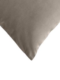 Poszewka na poduszkę z aksamitu Rush, 2 szt., 100% poliester z recyklingu, Taupe, S 45 x D 45 cm
