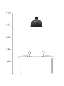 Grote hanglamp Bellissima, Kunststof, Zwart, Ø 50 x H 41 cm