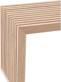 Sitzbank Rib aus Bambusholz, Bambus, Hellbraun, B 73 x H 43 cm