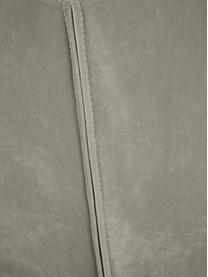 Chaise en velours rembourrée Tess, Velours gris argent, larg. 49 x long. 84 cm