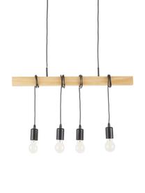 Závěsné svítidlo Townshend, Černá, kaučukové dřevo, Š 70 cm, V 25 cm