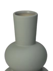 Designová váza Eathan, Kamenina, Zelenošedá, Ø 11 cm, V 20 cm