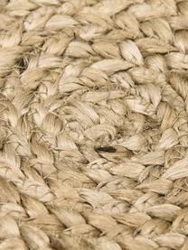 Handgefertigter Pouf Bono aus Jute, Bezug: Jute, Braun, Ø 58 cm, H 21 cm