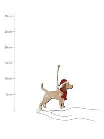 Adornos navideños de madera Christmas Dogs, 12 uds., Figura: madera, Multicolor, An 11 x F 8 cm