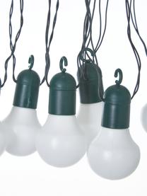 Outdoor LED lichtslinger Hooky, 1070 cm, 20 lampions, Lampions: kunststof, Fitting: kunststof, Zwart, meerkleurig, L 1070 cm