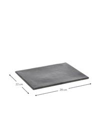 Plat de service en granit Klevina, Granit, Gris, marbré, larg. 22 x long. 28 cm