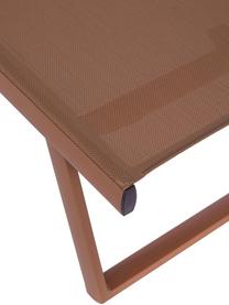 Tumbona con ruedas Taylor, Superficie: plástico, Estructura: aluminio con pintura en p, Ruedas: plástico, Marrón, An 70 x L 182