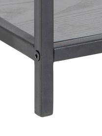 Table de chevet loft avec tiroir Seaford, Noir, larg. 42 x haut. 63 cm