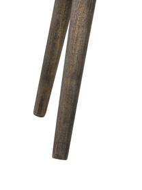 Fluwelen bankje Popy, Bekleding: polyester fluweel, Poten: rubberhout, licht gelakt, Fluweel oudroze, gelakt rubberhout, B 100 x H 50 cm