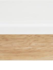 Biurko w stylu scandi Vojens, Blat: płyta pilśniowa średniej , Nogi: drewno kauczukowe, Drewno naturalne, biały, S 120 x G 70 cm