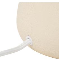 Keramische tafellamp Eileen, Lampenkap: linnen (100% polyester), Lampvoet: keramiek, Mat beige, Ø 26 x H 35 cm