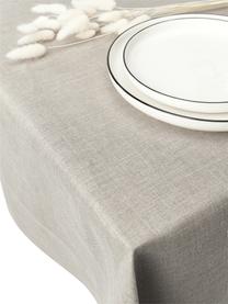 Mantel de lino Alanta, Gris, De 6 a 10 comensales (An 160 x L 250 cm)
