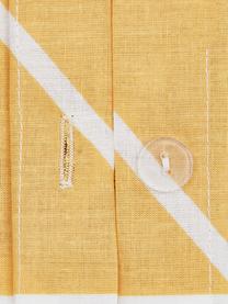 Poszewka na poduszkę z bawełny Mirja, 2 szt., Musztardowy, kremowobiały, S 40 x D 80 cm
