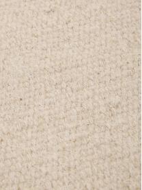 Handgewebter Kelimteppich Rainbow aus Wolle in Beige mit Fransen, Fransen: 100% Baumwolle Bei Wollte, Sandfarben, B 170 x L 240 cm (Größe M)