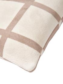 Geruite kussenhoes Edison, 100% katoen

Het in dit product gebruikte materiaal is getest op schadelijke stoffen en gecertificeerd volgens STANDARD 100 door OEKO-TEX®, 5726CIT, CITEVE., Beige, crèmewit, B 45 x L 45 cm