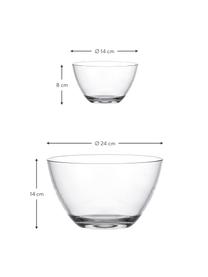 Servierschalen-Set Active, 5-tlg., Glas, Transparent, Set mit verschiedenen Größen