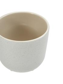 Übertopf Ivory aus Keramik, Keramik, Beige, gesprenkelt, Ø 18 x H 19 cm