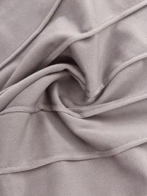 Fluwelen kussenhoes Lola in lichtgrijs met structuurpatroon, Fluweel (100% polyester), Grijs, B 40 x L 40 cm