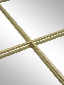 Rechthoekige wandspiegel Clarita met goudkleurig metalen frame, Frame: gecoat metaal, Goudkleurig, B 70 x H 70 cm